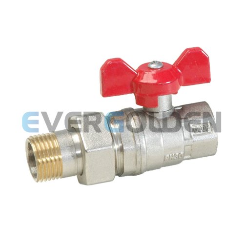 EG1044 BRASS FULL PORT BALL VALVE WITH UNION 